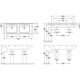 Раковина накладна подвійна Villeroy&Boch 1300x490 мм білий (58811301) - изображение 4