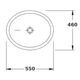 Раковина врізна Villeroy&Boch Twist 550x460 мм білий (5A101901) - изображение 2