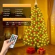 Светодиодная гирлянда для елки DANGZW 350 LED 2 м × 10 нитей со звездой теплый белый свет - изображение 6