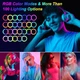 Кольцевая LED лампа Herrfilk 13” RGB со штативом, держателями и пультом - изображение 4