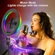 Кольцевая LED лампа Herrfilk 13” RGB со штативом, держателями и пультом - изображение 5