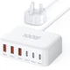 Зарядная станция Zomyan 100W GaN на 6 портов (USB-C + USB-A) – быстрая зарядка - изображение 1