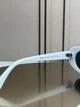 Солнцезащитные очки Ray-Ban RB4441D белые, синяя линза, овальные, женские, унисекс, - изображение 7