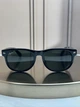 Солнцезащитные очки Ray-Ban New Wayfarer RB2132 черные, зеленая линза G15, унисекс, классика, - изображение 2