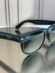 Солнцезащитные очки Ray-Ban New Wayfarer RB2132 черные, зеленая линза G15, унисекс, классика, - изображение 3