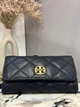 Жіноча сумка-гаманець Tory Burch Willa Chain Wallet чорна — стьобаний клатч на ланцюжку, - зображення 5