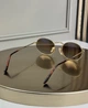 Солнцезащитные очки Ray-Ban RB3547 N золото, коричневая градиентная линза, круглые, двойная перемычка, унисекс, - изображение 5