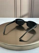Солнцезащитные очки Ray-Ban RB4441D черные глянцевые, голубая линза, овальные, женские, унисекс, - изображение 5