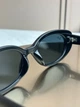 Солнцезащитные очки Ray-Ban RB4441D черные глянцевые, голубая линза, овальные, женские, унисекс, - изображение 8
