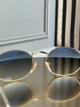 Солнцезащитные очки Ray-Ban RB3547 N золото, голубая градиентная линза, овальные, двойная перемычка, унисекс, - изображение 8
