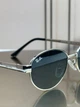 Солнцезащитные очки Ray-Ban RB3774D серебро, темная серо-зеленая линза, овальные, унисекс, - изображение 3