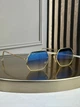 Солнцезащитные очки Ray-Ban RB3556 N Octagonal золото, голубая градиентная линза, восьмиугольные, унисекс, - изображение 1