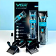 Набор для стрижки VGR V-695 Black машинка для волос и бороды с аккумулятором 6 насадок для домашнего и профессионального использования - изображение 10