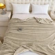 Покривало велюрове однотонне Comfort (світло-бежеве) 200х230 см - изображение 3
