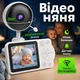 Видеоняня 2,8 дюйма ЖК-дисплей Full HD CMOS-датчик с ночным видением и двухсторонней связью, колыбельные, измерение температуры, датчик плача Happy Baby С3 white - изображение 1