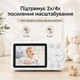 Видеоняня 2,8 дюйма ЖК-дисплей Full HD CMOS-датчик с ночным видением и двухсторонней связью, колыбельные, измерение температуры, датчик плача Happy Baby С3 white - изображение 3