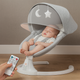 Заколисувальний центр-шезлонг 3 в 1 Dearest Baby з пультом керування, Bluetooth, москітною сіткою та таймером Сірий - зображення 3
