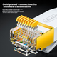 Патч-корд SAMZHE 6150PBS Cat 6 UTP 1 Гбит/с плоский 15 м Белый - изображение 7