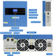 Тихий сонячний гібридний інвертор 4,2 KW ANENJI 24 V/220 V ANJ-4200W-24V-W MPPT перетворювач напруги з чистою синусоїдою + модуль управління Wi Fi - зображення 6