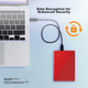 Жесткий диск Western Digital My Passport 1 ТБ USB 3.0 внешний 2.5 дюйма, красный - изображение 4