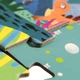 Развивающий пазл MiDeer для мальчиков и девочек 4-6 лет с футляром для переноски - Динозавры, 104 детали, детский подарок - изображение 3