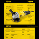 Машина углошлифовальная STANLEY SG7100 с медным двигателем - изображение 4