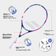 Ракетка теннисная Babolat B Fly 25 дюймов детская для начинающих - изображение 4