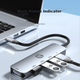 Док-станція розширення HP Type-C, концентратор USB 3.0, конвертер HDMI, швидкий зарядний концентратор PD потужністю 100 Вт, для телефонів, комп'ютерів та ноутбуків - зображення 11