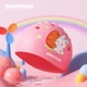 Шапочка для плавания SWANS детская силиконовая с принтом Маленький Белый Кролик - изображение 4