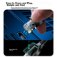 Патч-корд SAMZHE Cat 6 плоский 1 Гбіт/с мідь 30 м Чорний (HBP630) - зображення 6
