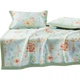 Коврик охлаждающий FUANNA Nanzi Ice Silk с наволочками, 1.8x2 м, синий, 3 предмета - изображение 1