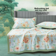 Коврик охлаждающий FUANNA Nanzi Ice Silk с наволочками, 1.8x2 м, синий, 3 предмета - изображение 5