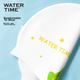 Шапочка WATERTIME для плавания детская силиконовая с защитой ушей, желтая с лягушонком - изображение 8