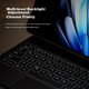 Чохол-клавіатура COOLSTART Bluetooth для vivo Pad 3 Pro/Pad 5 та iQOO Pad 2 Pro/Pad 5, 13 дюймів, чорний - зображення 9