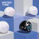 WATERTIME / Shuichuan Женская силиконовая водонепроницаемая шапочка для плавания с длинными волосами, с широкими ушами, не сдавливает, бережно относится к волосам, угольно-черная - изображение 6