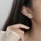 Серьги-гвоздики MANHE из серебра 999 женские - изображение 5
