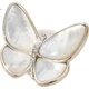 Брошь Qlady Shell Butterfly женская с магнитной застежкой без прокола, пряжка для шарфа, для костюма и пальто - изображение 1