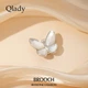 Брошь Qlady Shell Butterfly женская с магнитной застежкой без прокола, пряжка для шарфа, для костюма и пальто - изображение 4