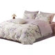 Комплект постельного белья Boyang Home Textile из 4 предметов, 100% хлопок: пододеяльник, простыня, хлопковый пододеяльник для кровати 1,5 м, коллекция Dream Flower Home. - изображение 1