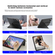 Чохол MAGUS, сумісний з iPad11, захисний чохол для iPad11/10 покоління з чіпом A16, модель 2025, трансформована застібка з тримачем для олівців, захисне скло для екрану та набір стилусів - изображение 4