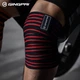 Бинт эластичный GINGPAI SPORT на колено для приседаний и тяжелой атлетики, 2.5 м, красно-белый - изображение 4