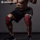 Бинт эластичный GINGPAI SPORT на колено для приседаний и тяжелой атлетики, 2.5 м, красно-белый - изображение 5