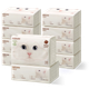 Дитячі м'які серветки Babycare Ultra Soft для обличчя, очищувальні зволожувальні кремові серветки, 108 аркушів * 10 упаковок - изображение 4