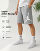 Мужские шорты Jordan Big Logo серые - летние хлопковые Джордан без флиса, размер S - изображение 2