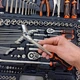 Набор инструментов универсальный PCS-150 150 предметов в пластиковом кейсе Cr-V для ремонта автомобиля и дома - изображение 4