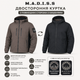 Куртка M.a.d.i.s.s. чоловіча двостороння з капюшоном, Коричневий, L - зображення 6