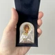 Икона Ангел Хранитель серебро с позолотой в бархатном футляре - подарочная, карманная, складень - изображение 9