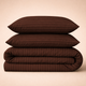 Простынь Бязь 17-0617 Stripe Brown 220*240 - изображение 1