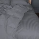 Простынь Satin Stripe 30-0012 Dark Gray 110*160 - изображение 1