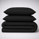 Простынь Бязь 17-0611 Stripe Black 150*220 - изображение 1